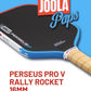 Joola Perseus Pro V Rally Rocket with cover 16mm Pickleball Paddle