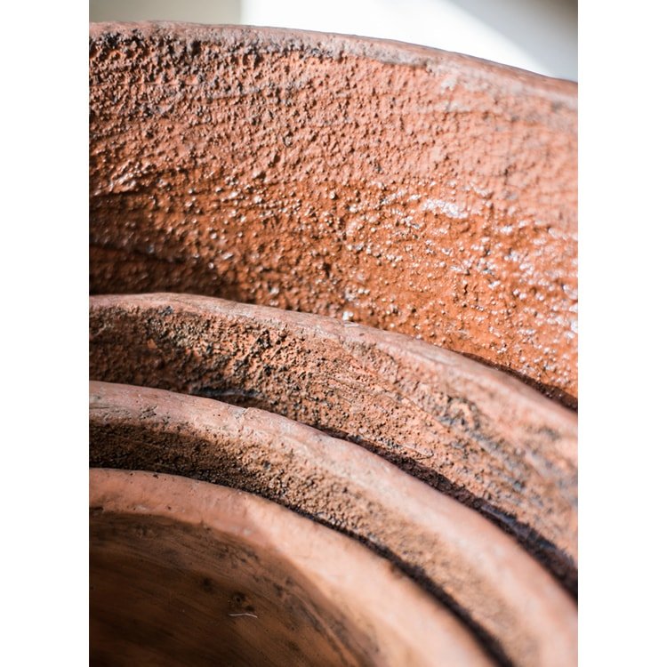 Large Terracotta Red Concrete Garden Planter Flower Pot