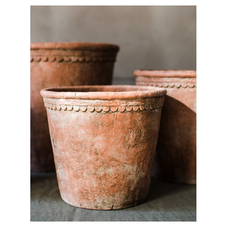 Large Terracotta Red Concrete Garden Planter Flower Pot