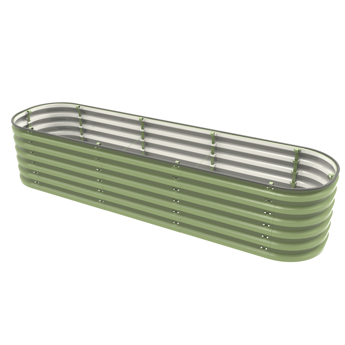 Gro-Rite Premium Metal Raised Garden Bed Kit Tool-Free