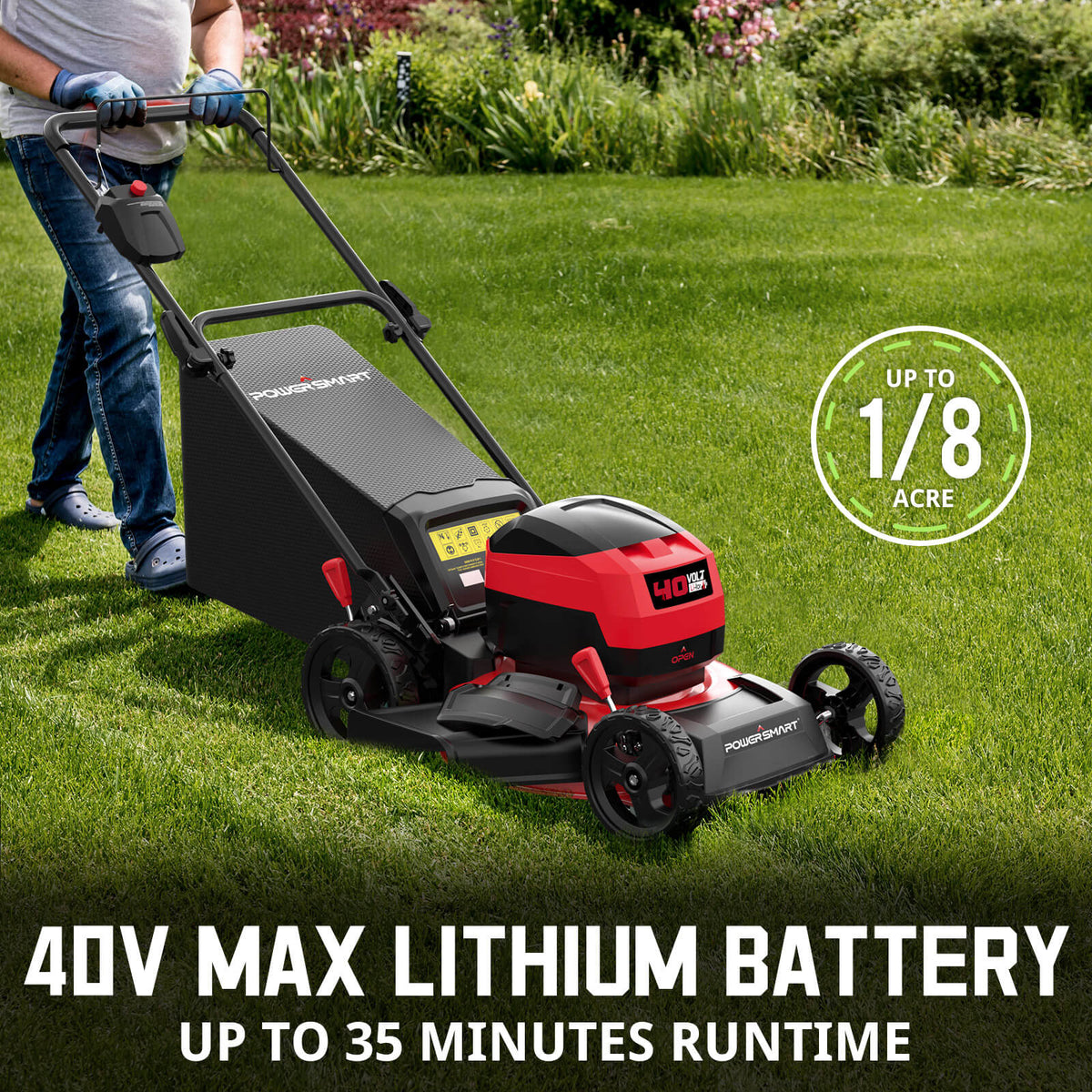 40V 17'' Cordless Lawn Mower & 40V Leaf Blower Combo Kit MB2480C