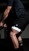 Men's V1 Athletic Shorts Black Lightweight Performance Activewear