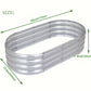 Galvanized Oval Raised Garden Bed Metal Planter Kit