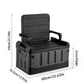 Foldable Camping Stool with Backrest & Storage Bag Portable Fishing Seat Outdoor Chair