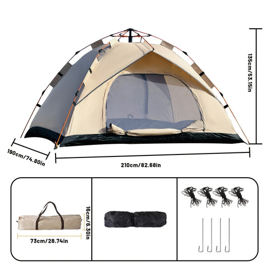 3-4 Person Instant Waterproof Pop Up Camping Tent