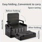 Foldable Camping Stool with Backrest & Storage Bag Portable Fishing Seat Outdoor Chair