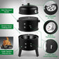 3-in-1 Charcoal Smoker Grill BBQ Fire Pit Portable Outdoor Camping Grill