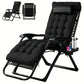 Zero Gravity Recliner Chair Foldable Patio Lounge w/Cup Holder & Cushion