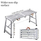 Adjustable Folding Scaffold Platform 1300LBS Portable Steel Work Bench Stool