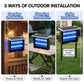 Solar Bug Zapper Outdoor 4500V Electric Mosquito Fly Trap Wireless Portable