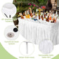 4ft Folding Ice Table with Drain Portable Cooler Table Party Fill & Chill White