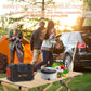 300W Portable Power Station Solar Generator w/ Foldable Solar Panel Camping Backup Power Supply