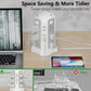 Power Strip Tower Surge Protector 12 AC Outlets 5 USB Ports 8.8ft Cord Gray