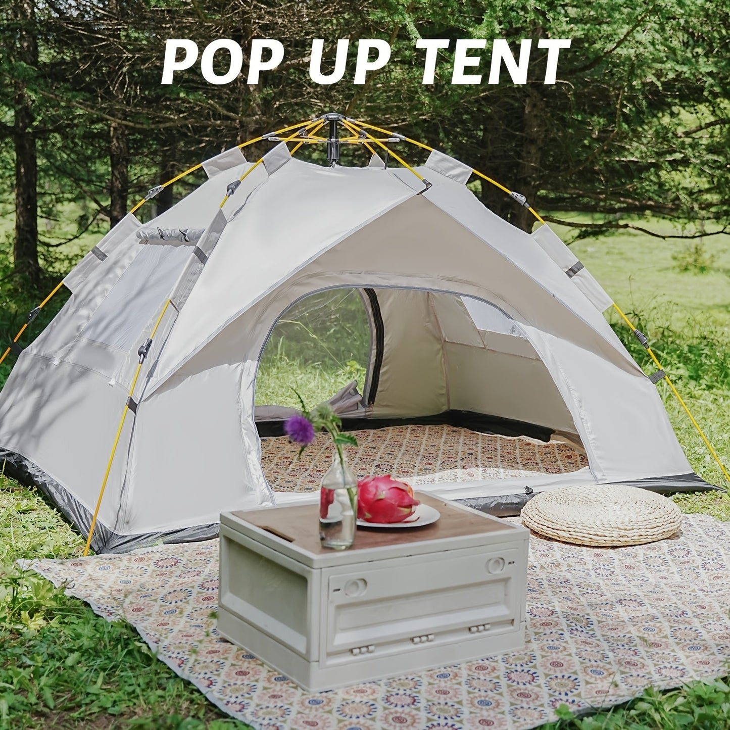 3-4 Person Instant Waterproof Pop Up Camping Tent