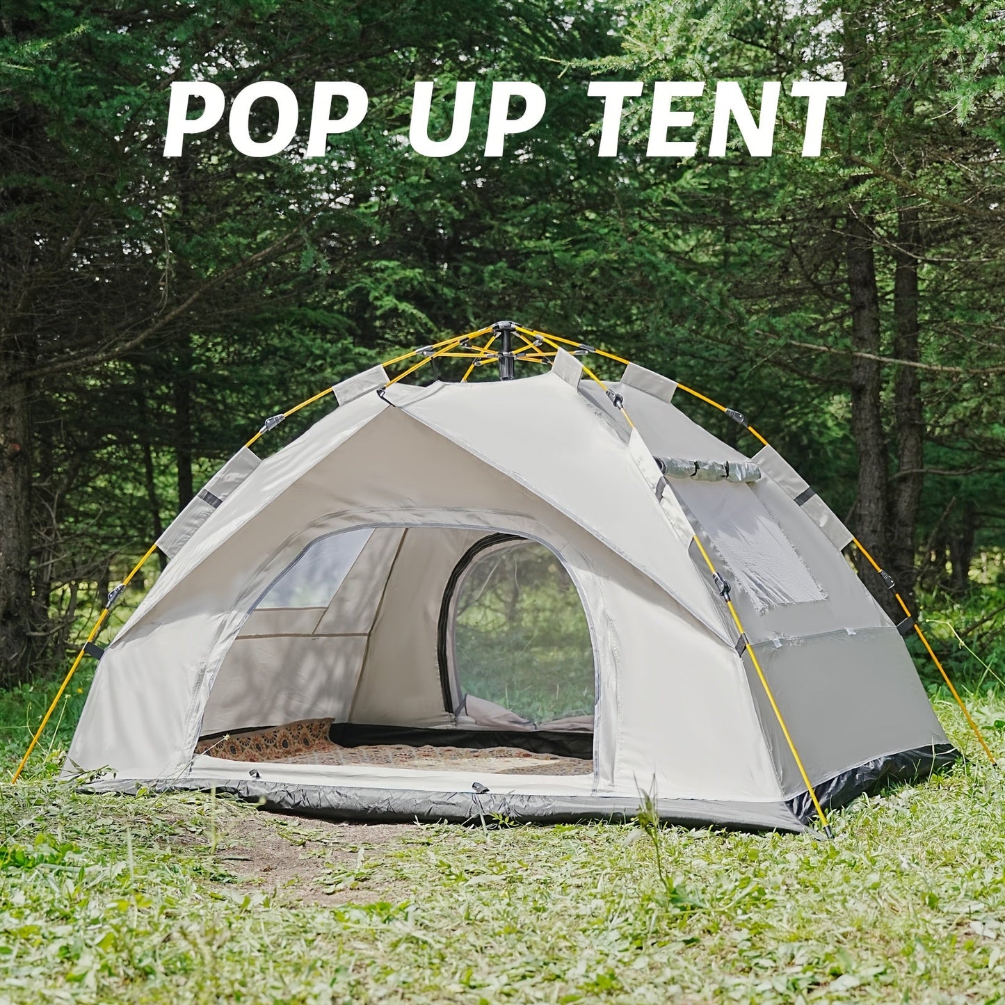 3-4 Person Instant Waterproof Pop Up Camping Tent