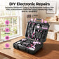 119 PCS Power Tool Set 8V/12V Cordless Drill Driver Hand Tool Kit Home DIY Repair