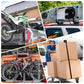 4PCS Retractable Ratchet Tie Down Straps – 10FT Heavy Duty Self-Retracting Cargo Straps for Truck, Trailer & Motorcycle
