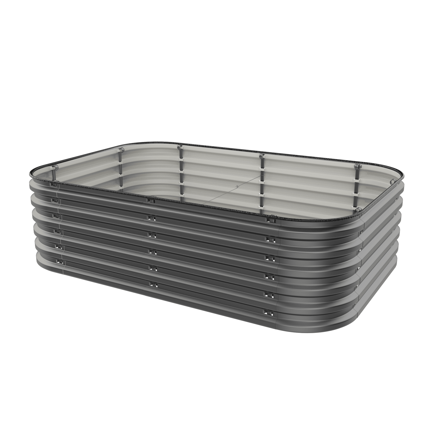 Gro-Rite Premium Metal Raised Garden Bed Kit Tool-Free