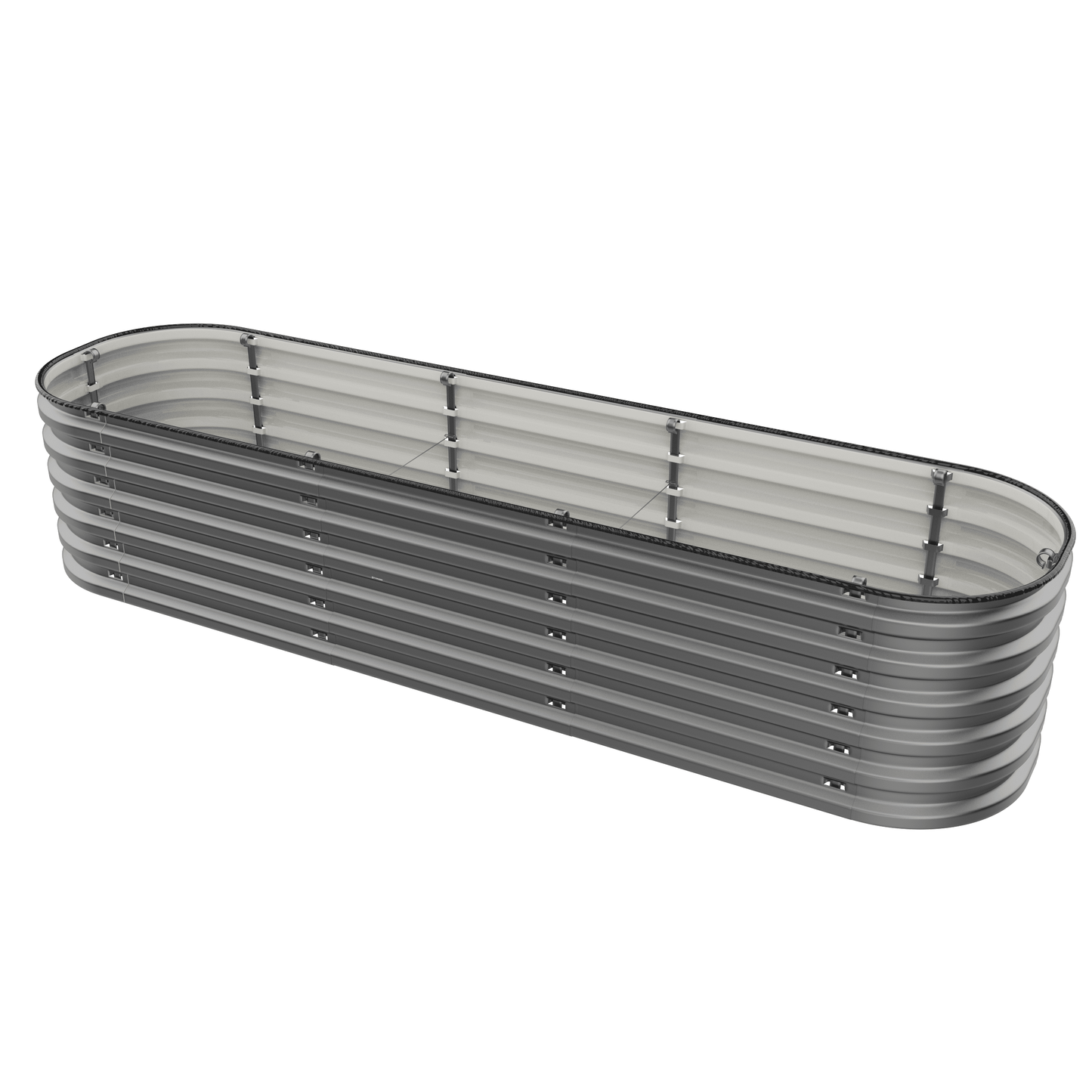 Gro-Rite Premium Metal Raised Garden Bed Kit Tool-Free
