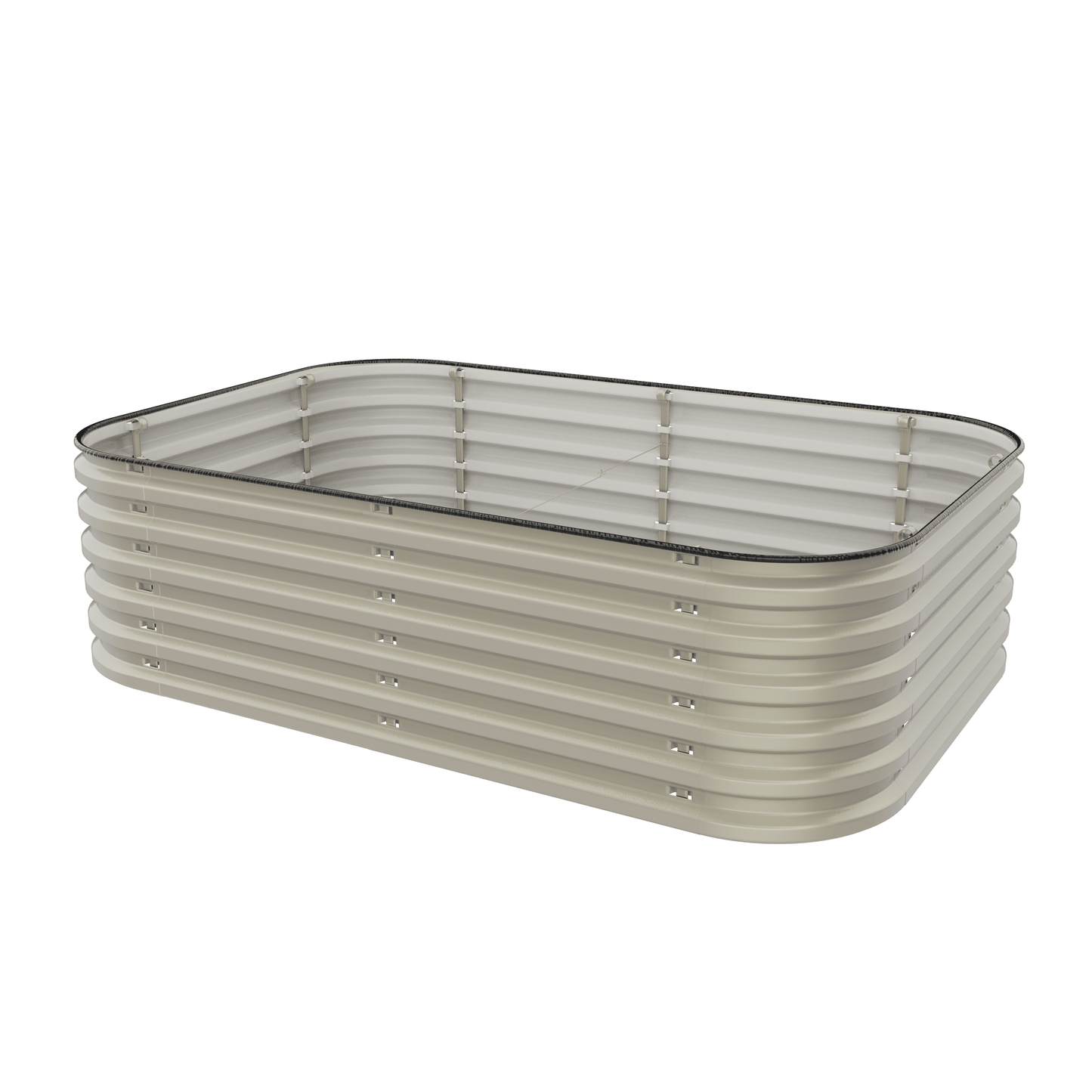 Gro-Rite Premium Metal Raised Garden Bed Kit Tool-Free