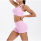 Women's Yoga Set Fitness Bra Push-Up Shorts Activewear