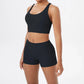 Women's Yoga Set Fitness Bra Push-Up Shorts Activewear