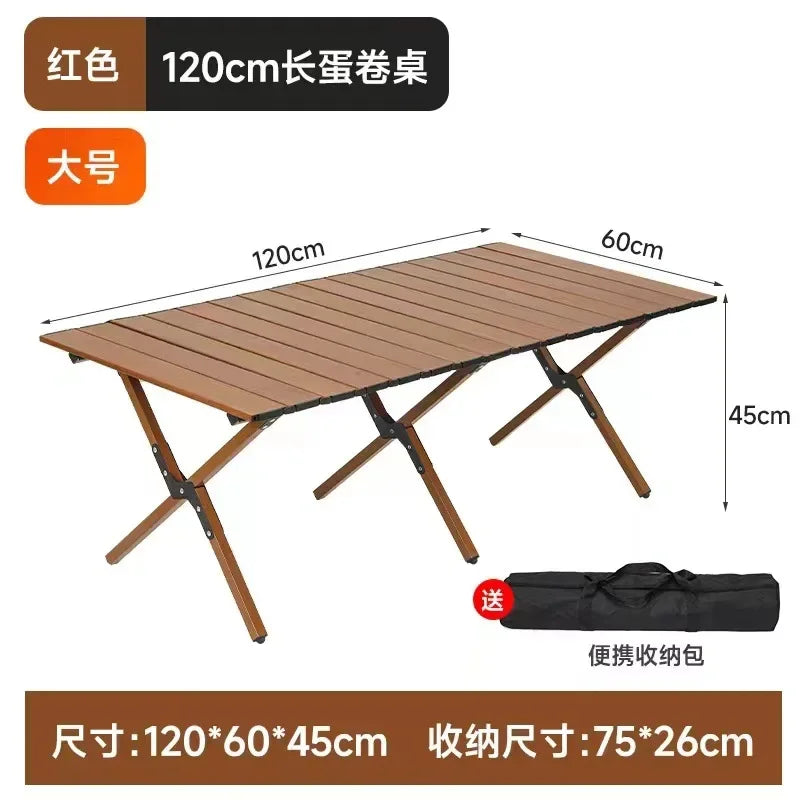 Portable Foldable Aluminum Camping Picnic Table Outdoor Furniture