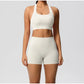 Women's Yoga Set Fitness Bra Push-Up Shorts Activewear