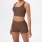 Women's Yoga Set Fitness Bra Push-Up Shorts Activewear