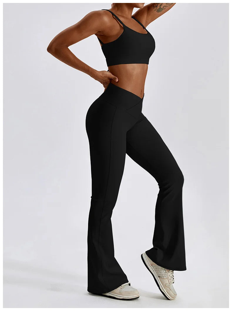 Women's Seamless Yoga Set Fitness Bra Leggings Activewear
