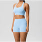 Women's Yoga Set Fitness Bra Push-Up Shorts Activewear