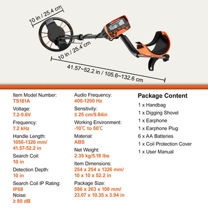 SucceBuy Metal Detector For Adults And Kids With LCD Display