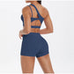 Women's Yoga Set Fitness Bra Push-Up Shorts Activewear