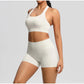 Women's Yoga Set Fitness Bra Push-Up Shorts Activewear