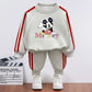 2026 Children cartoon character Side Stripe outfit Sets