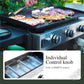 Ceramic Coated Cast Iron Griddle Portable Propane Grill 33000 BTU