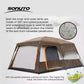 2025 Upgraded 4 Season Camping Tent 3-12 Person Waterproof Windproof Double Layer 2 Room Family Outdoor Backpacking Equipment