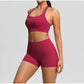 Women's Yoga Set Fitness Bra Push-Up Shorts Activewear