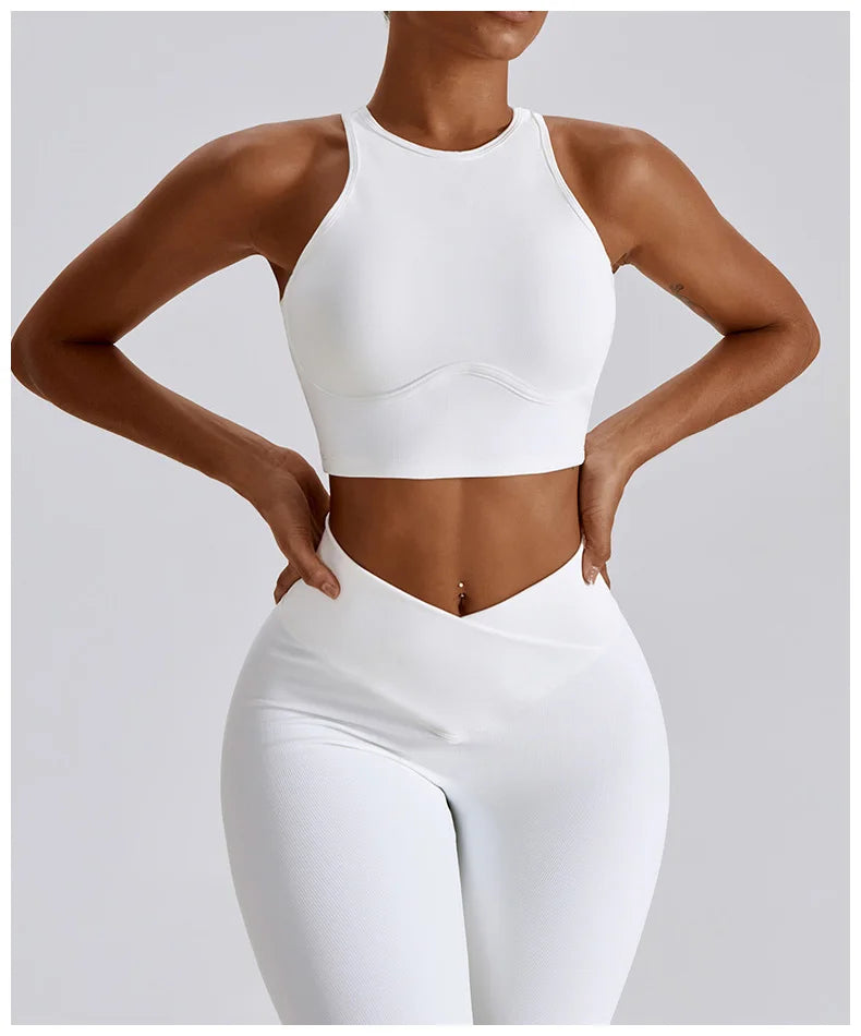 Women's Seamless Yoga Set Fitness Bra Leggings Activewear