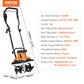 SucceBuy 12 Amp Electric Tiller Corded For Lawn Garden Cultivation