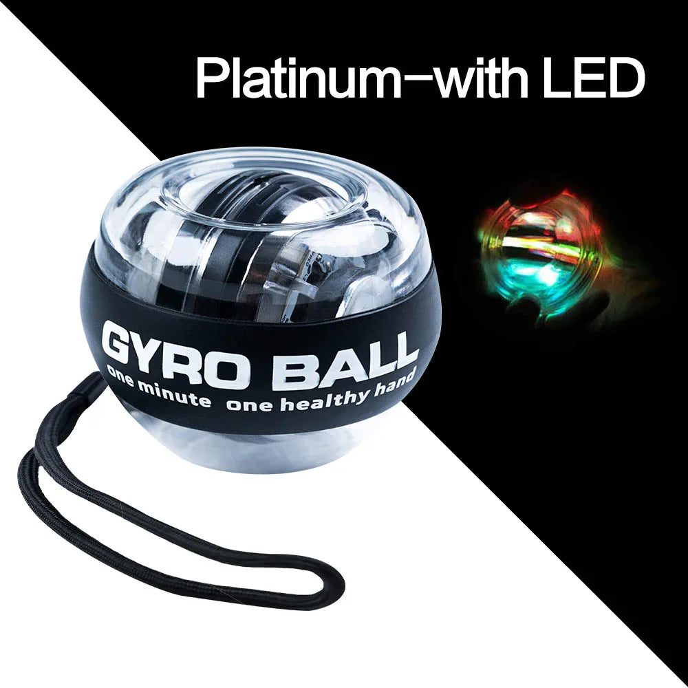 LED Gyroscopic Power Wrist Ball Auto-Start Strength Trainer