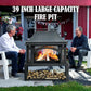Wood Burning Outdoor Fireplace With Chimney And Spark Screen