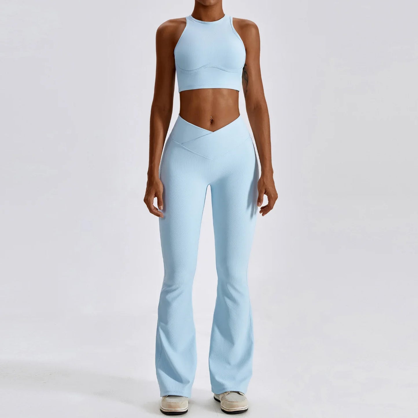 Women's Seamless Yoga Set Fitness Bra Leggings Activewear