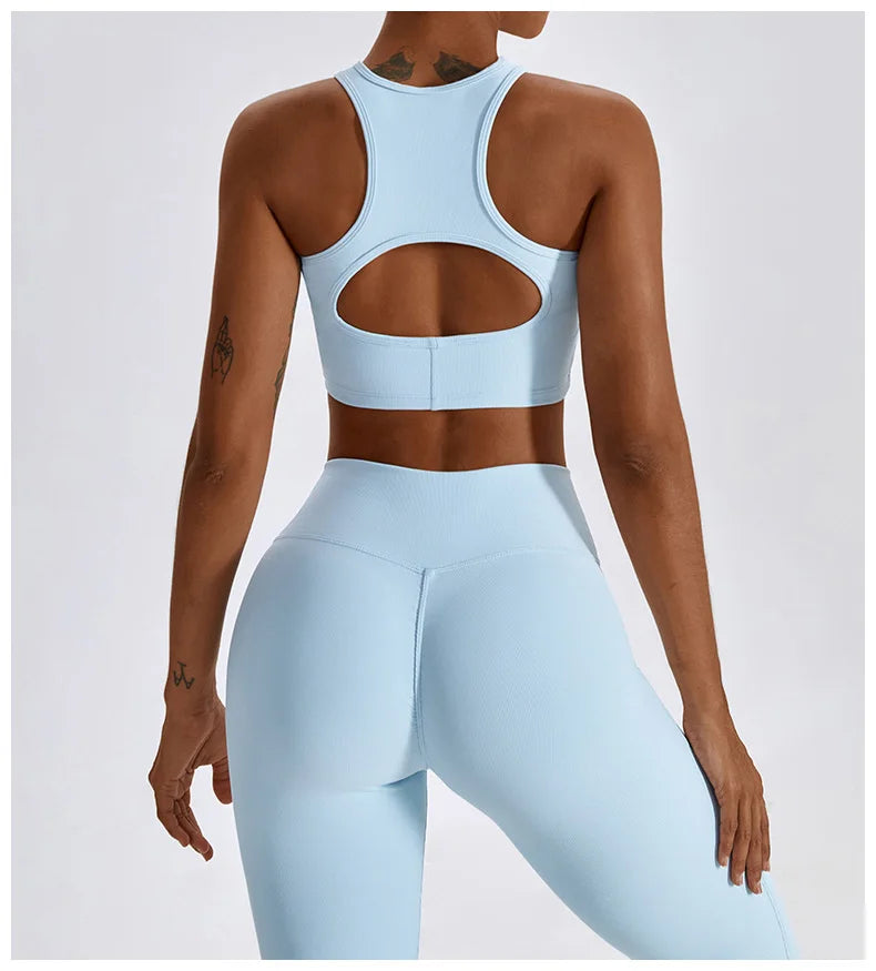 Women's Seamless Yoga Set Fitness Bra Leggings Activewear