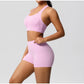 Women's Yoga Set Fitness Bra Push-Up Shorts Activewear