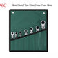 Ratchet Combination Wrench Set 6-32mm Gear Ring Ratcheting Combination Wrench Kit Metric Flexible Head with Canvas Bag Tools Set
