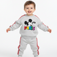 2026 Children cartoon character Side Stripe outfit Sets