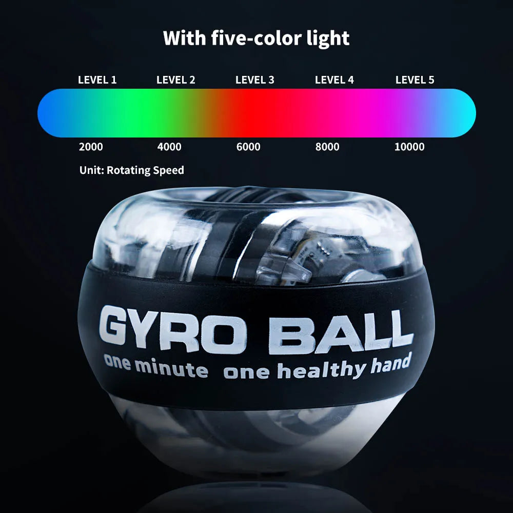 LED Gyroscopic Power Wrist Ball Auto-Start Strength Trainer