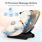 Track Massage Chair Full Body, Zero Gravity Recliner | 12 Fix Rollers, 8 Airbags, 15 Auto Programs, Foot, Custom
