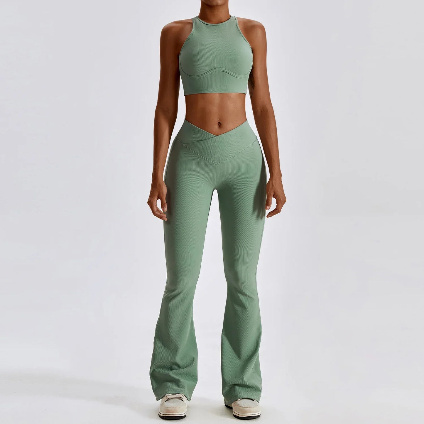 Women's Seamless Yoga Set Fitness Bra Leggings Activewear